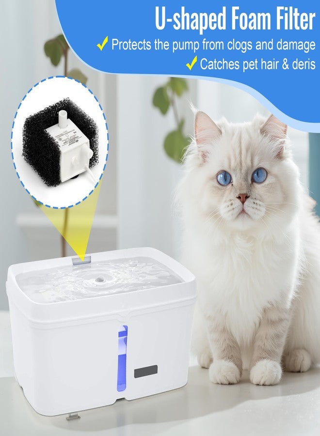 Enhon 20 Pack Foam Filters Replacement for Pet Fountains Compatible with Petsafe Viva 64oz & 140oz, Cat Dog Drinking Water Fountain Sponge Filters for Debris Removal, Pump Protection & Filtration - Image 3