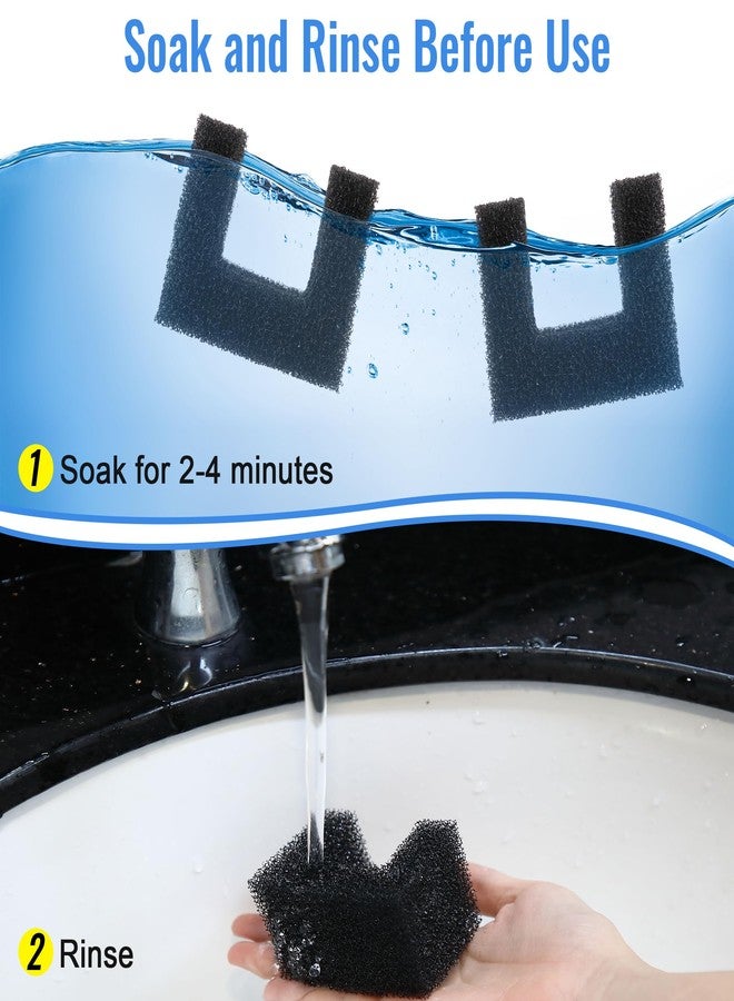 Enhon 20 Pack Foam Filters Replacement for Pet Fountains Compatible with Petsafe Viva 64oz & 140oz, Cat Dog Drinking Water Fountain Sponge Filters for Debris Removal, Pump Protection & Filtration - Image 5