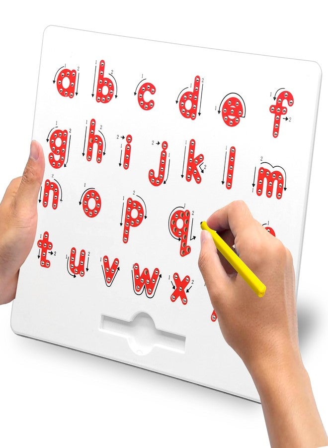 VGRASSP Magnetic Lowercase Alphabet Magpad Toy for Kids with Stylus - Educational Erasable Writing Board for Early Learning English Practice - Interactive Tracing Pad - Color As Per Stock - Image 1