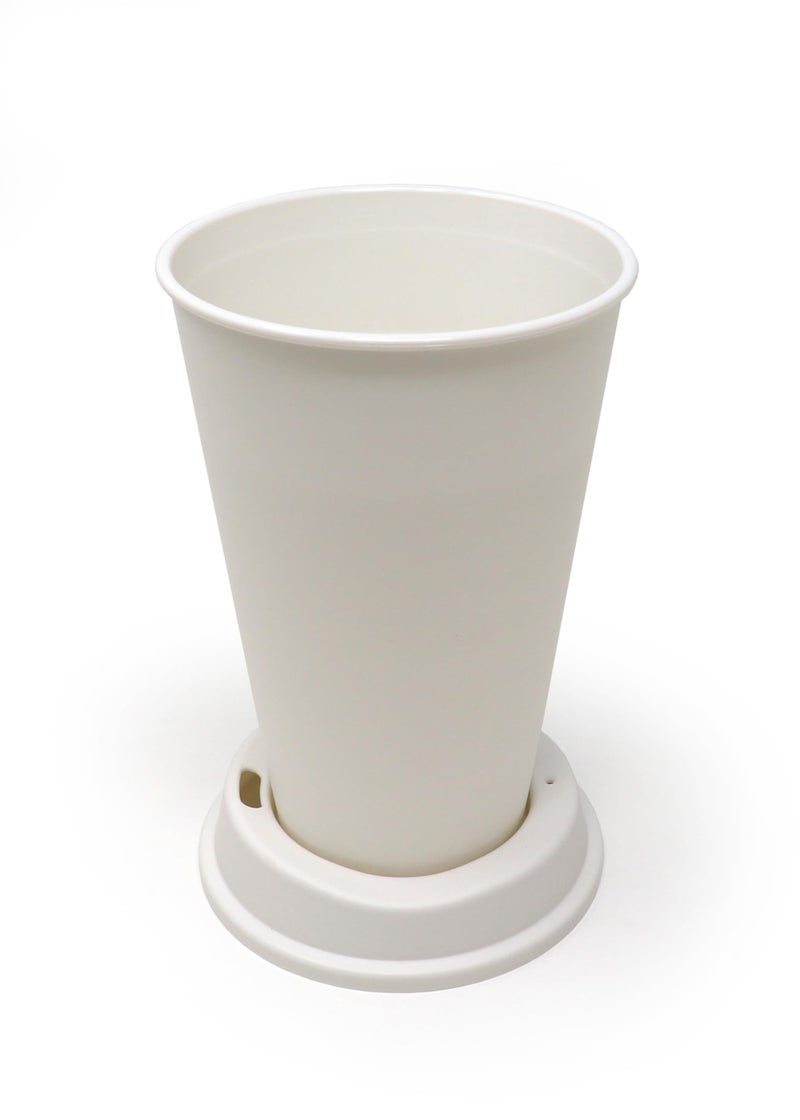 Rolling Sands USA Made 16 oz Reusable Coffee Cups with Lids 6 Pk  To Go Travel Cups  Hot or Cold Drinks  Dishwasher and Microwave Safe  White - Image 3