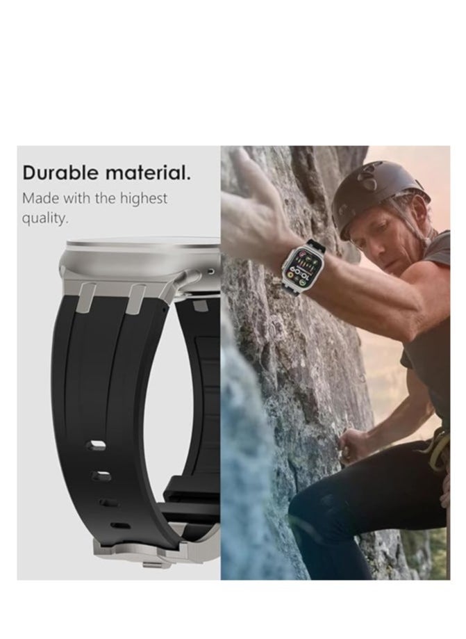 Generic - For Apple Watch 42/44mm Men's Outdoor Sports Bands For Apple Watch Series 6 Black - Image 1
