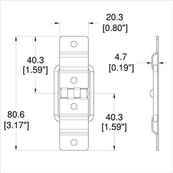 Penn Elcom Flight Case Small Strut Hinge P1325 - Image 2