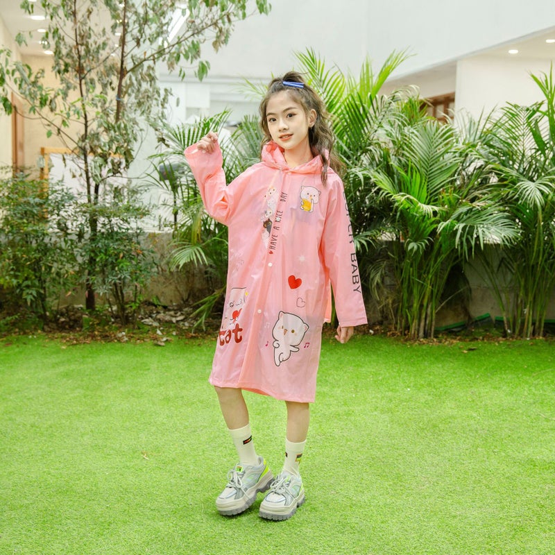 Bulu Tao Kidsren'S Raincoat Boys And Girls 2022 New Kindergarten Primary School Baby Cloak Style Kidsren'S Poncho - Image 3
