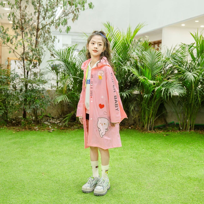 Bulu Tao Kidsren'S Raincoat Boys And Girls 2022 New Kindergarten Primary School Baby Cloak Style Kidsren'S Poncho - Image 2
