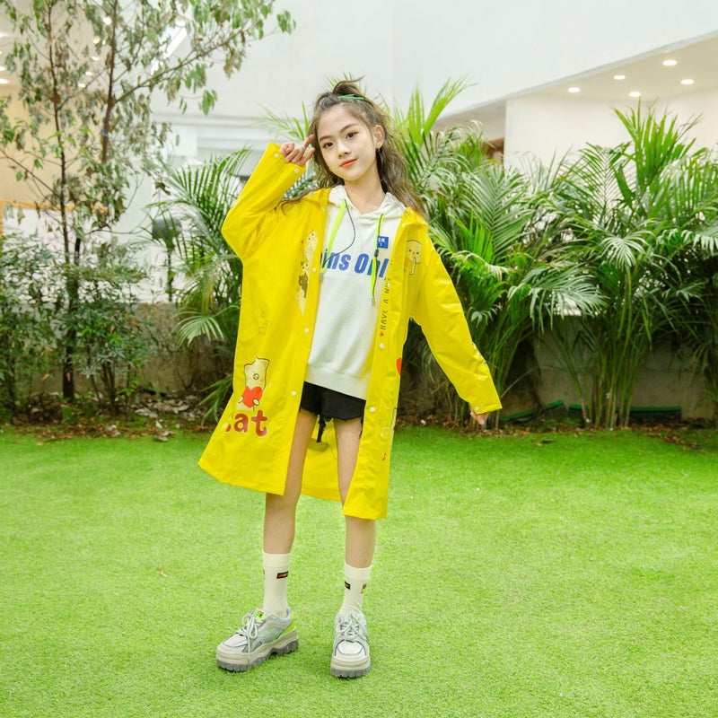 Bulu Tao Kidsren'S Raincoat Boys And Girls 2022 New Kindergarten Primary School Baby Cloak Style Kidsren'S Poncho - Image 5