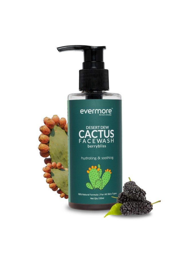 Evermore Mexican Cactus Facewash 150ml | For Summers | Deep Cleansing, Hydrating, Oil Control | Cactus & Mulberry Extracts | For All Skin Types - (Pack of 1) - Image 1