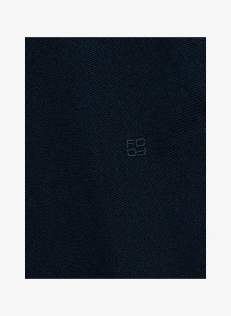 French Connection Navy Men's Long Sleeve Twill Navy Blue Oxford Shirt for Men | Best Price UAE