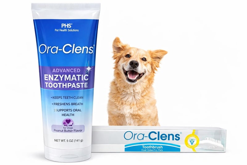 Advanced Enzymatic Toothpaste for Dogs, Peanut Butter Flavor Dog Toothpaste, Helps Clean Teeth & Freshen Breath, Supports Oral Hygiene, Dog Dental Care Toothpaste Gel, 3 oz - Image 1