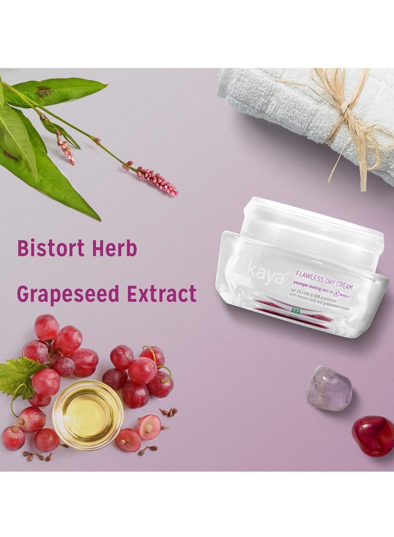 Kaya Clinic Flawless Anti-Ageing SPF25 Moisturizer Day Cream Protects Skin From Fine Lines Age Spots 50g - Image 3