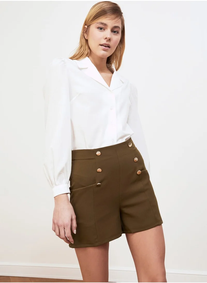 trendyol Button Detail Shorts