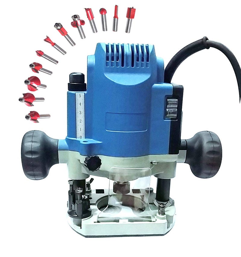 Mass Pro Mass Pro Powerful Wood Working Router Machine 900W23000 RPM Power Rotary Tool 8 mm Rotary Tool  - Image 1