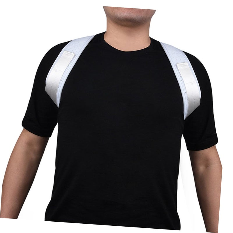 Adjustable Posture Corrector Back Brace For Men Women Black Lumbar Support - Image 3