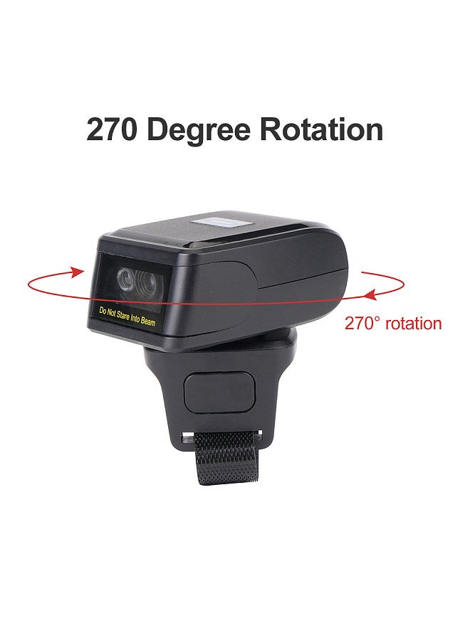 Generic 2D Barcode Scanner Portable Finger Handheld Wearable Ring 1D 2D Bar Code Reader BT+2.4G Wireless and Wired Connection  - Image 5