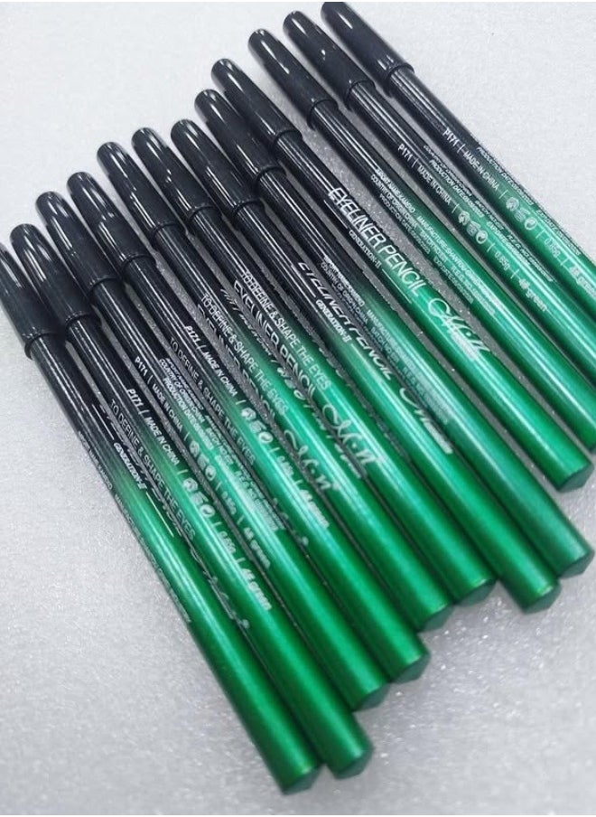 M.N - MMN Eyeliner Pencil for Defining and Shaping Eyes - 1 Piece (Green) - Image 1