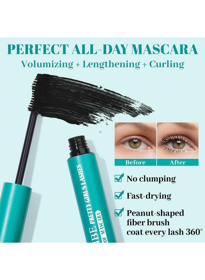 يوكانبي مجموعة ماسكارا سوداء ومزيلة من يوكانبي، ماسكارا زيتية مقاومة للماء مع جل مزيل للرموش للعيون الحساسة، كثافة وطول، لا تتقشر، لا تلطخ، لا تتكتل، إزالة لطيفة، فيتامين إي - Image 3