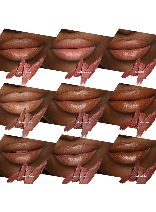 Mented Cosmetics | Semi Matte Nude Lipstick, Foxy Brown | Vegan, Paraben-free, Cruelty-free | Red and Brown, Dark, Long Lasting Lipstick - Image 2