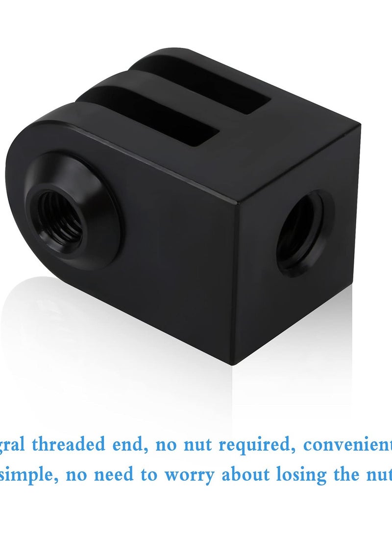 Aluminium Tripod Mount Adapter for GoPro - Securely Attach Your Action Camera with 1/4 Screw Mount for Hero and Session Models - Set of 3 Pieces - Image 4