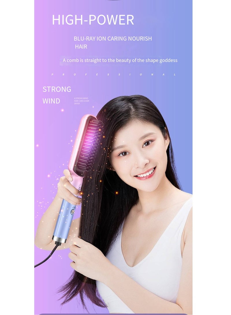 general Mini Ionic Straightening Comb – Travel-Friendly Straightener & Curler for Men/Women, Dual-Use Hair Styling Tool - Image 3