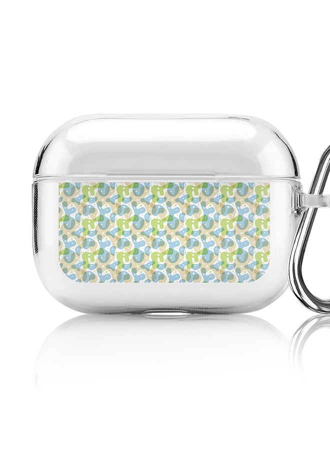 Stylizedd - Classic Clear printed Case for Apple AirPods Pro 2nd Generation Thin Transparent Cover [Designed for Apple AirPods Pro 2nd Generation] - Floating Ameoba - Image 1