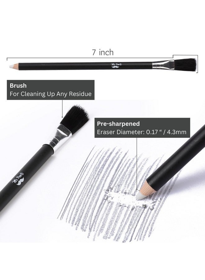 مستر. بين - مجموعة ممحاة فنية، 12 قطعة، ممحاة قلم رصاص، ممحاة فنان، ممحاة فنية، ممحاة رسم، ممحاة أقلام للفنانين، ممحاة رسم للفنانين، ممحاة عجين للفنانين، ممحاة صمغية فنية - Image 3