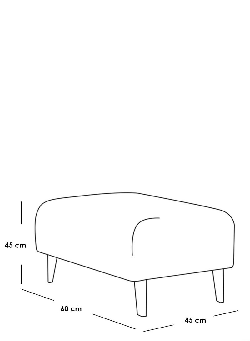 Generic 2 Piece Corner Sofa and Pouf Set  Green  - Image 3