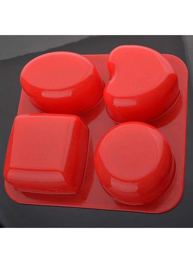 Stewit قالب صنع صابون على شكل دائرة ومربع وبيضاوي وقلب من سيليكون ستيويت، متعدد الألوان - Image 3