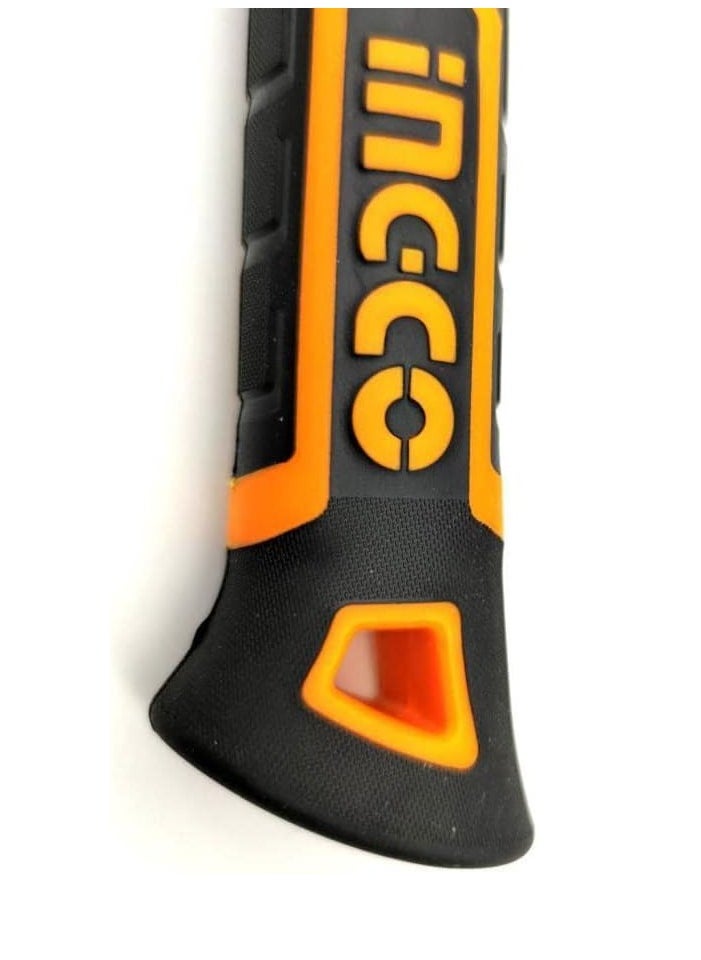 INGCO - INGCO 15-Inch Carbon Steel Chopping Axe Hammer with Fiberglass Handle – 600g, Model HAX0206008 | Sharp Forged Blade | Non-Slip Grip | Shock-Absorbing Handle | Protective Cover for Safe Storage - Image 1