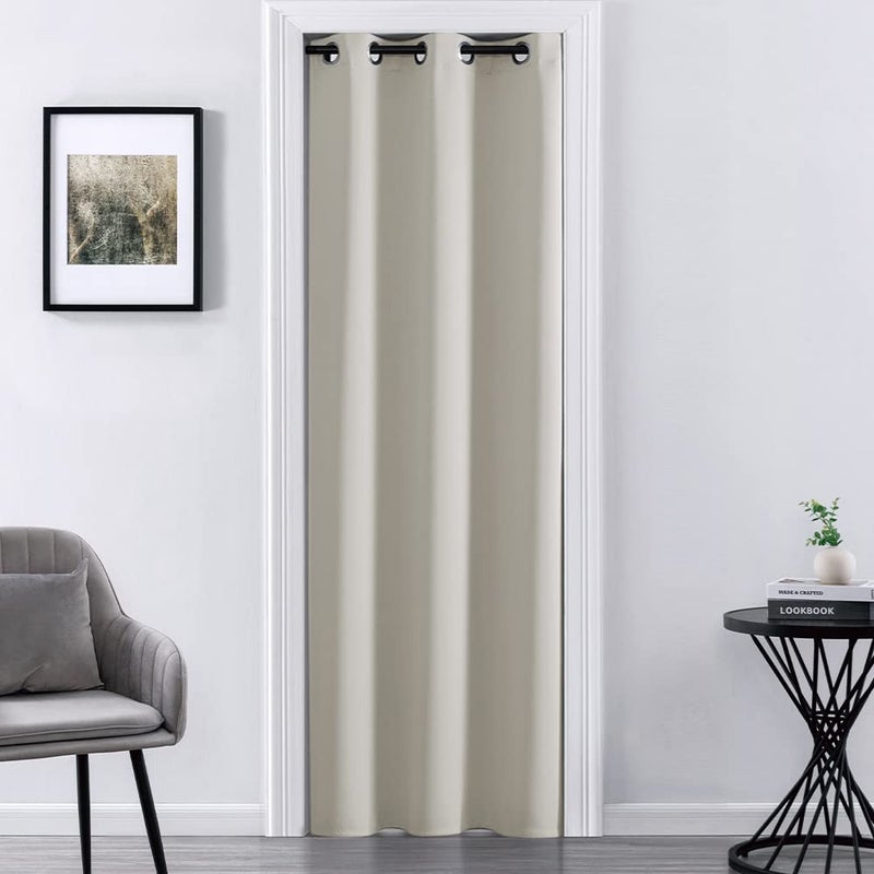 XTMYI XTMYI Interior  Closet DoorCurtain for Doorway Withoutno DoorCream White Colored34 x 80 Inch Long1 Panel 