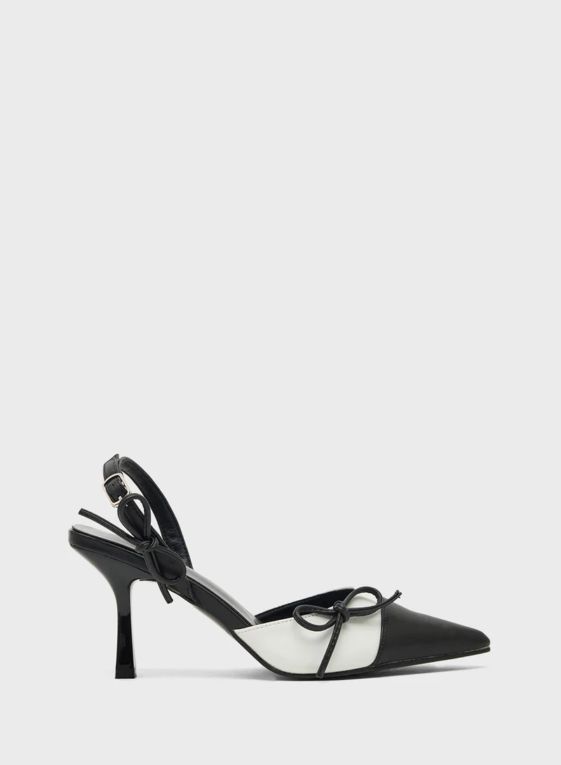 ELLA Heeled Pump With Bow