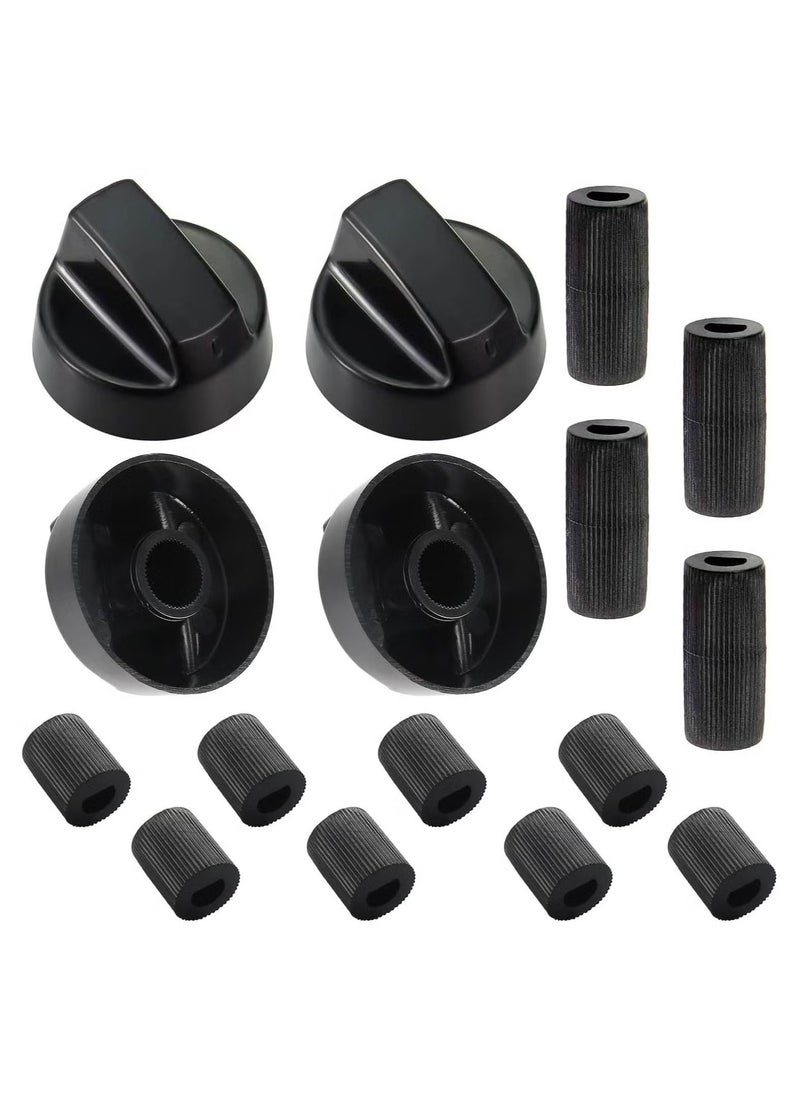 GMORO - 4-Pack Control Knobs with 12 Adapters for Ovens and Stoves - Image 1