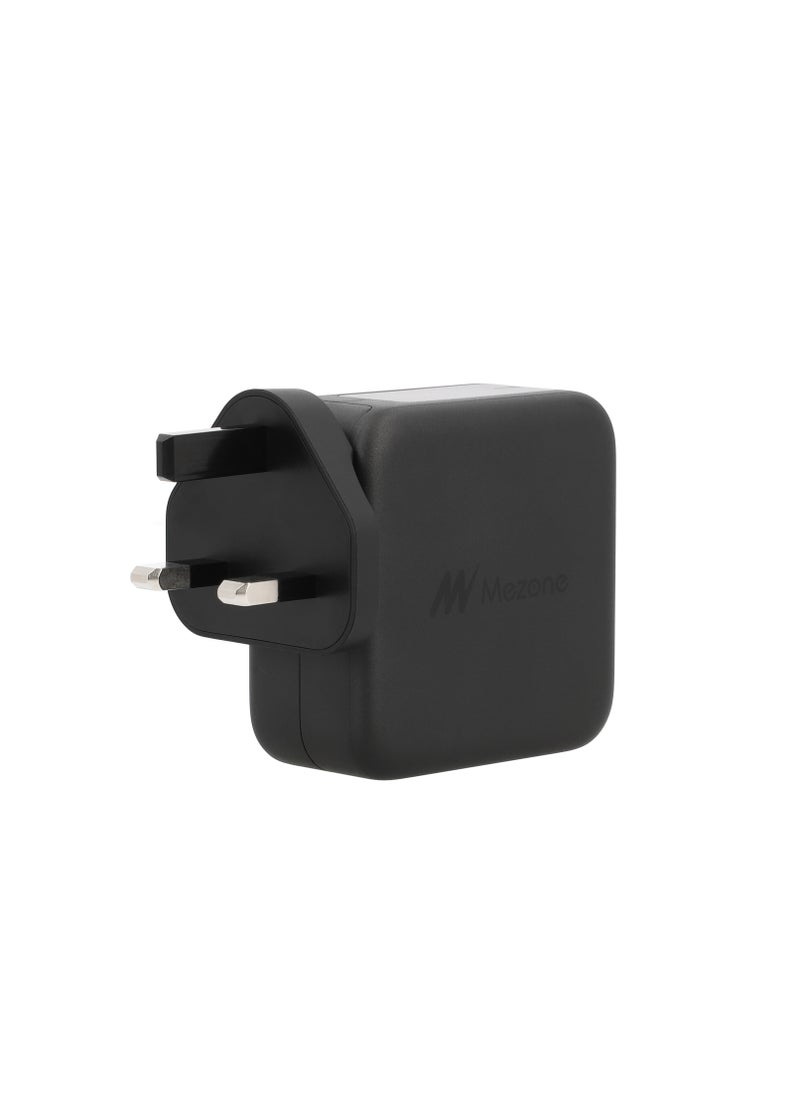 Mezone 100W USB C Charger 4-Ports GaN Laptop Charger Adapter Type C Fast Wall Charger Plug for MacBook Pro/Air, HP/Dell/Lenovo, iPhone 15 Series /Galaxy S24 Ultra /S23, etc - Black  - Image 3