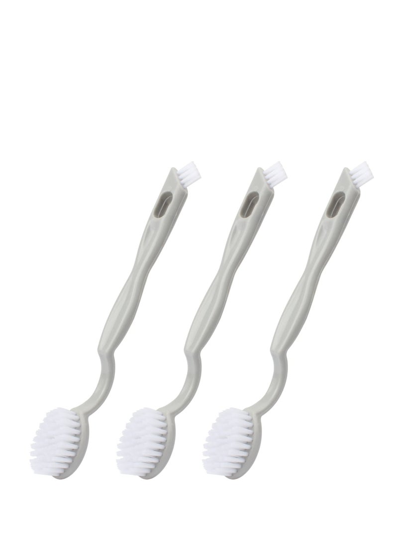 Double-Ended Shoe Washing Brush,3 Pack Professional Cleaning Brushes for Sneakers, Tennis Shoes, Floors,Get Your Shoes Looking Like New - Image 1