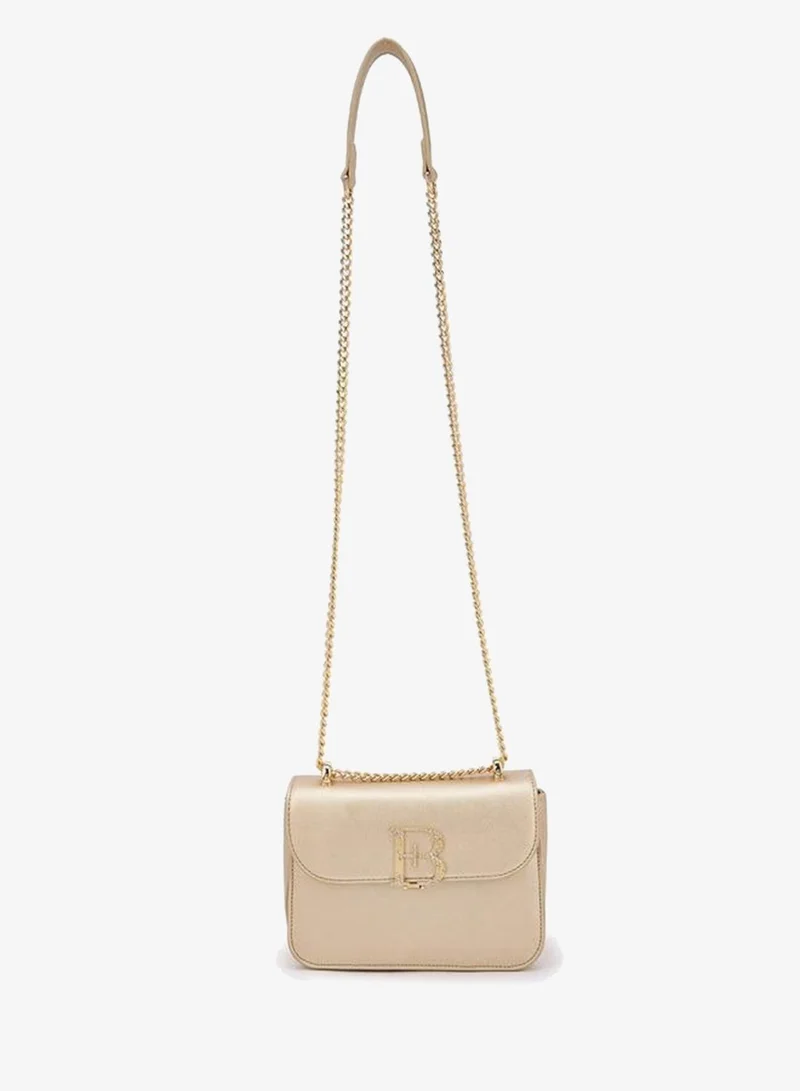 Flora Bella By Shoexpress GOLD METALLIC PU BAG WITH SHOULDER CHAIN STRAP for Women | Best Price UAE
