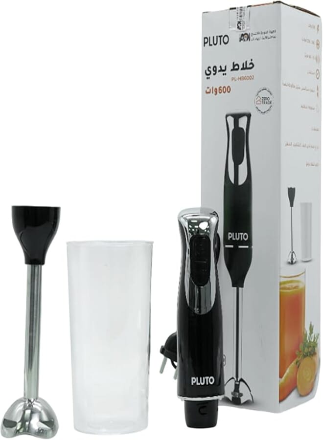 Pluto PL-HB6002 600 Watts 2 Speeds Hand Blender with Cup Attachment