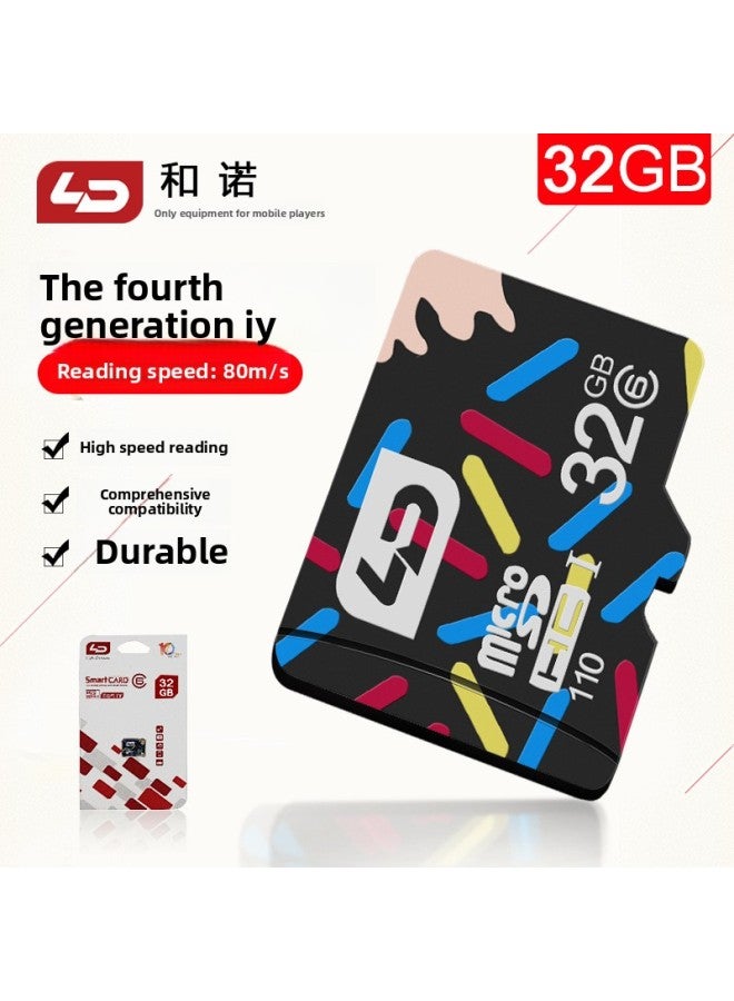 32G Mobile Phone Memory Card High-speed Internal Memory Card Driving Recorder Bluetooth Speaker Memory TF Card Manufacturer Supply-Capacity:32GB