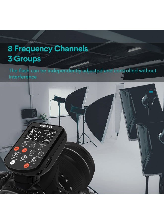 AODELAN Wireless TTL Flash Trigger with High Speed Sync HSS 1/8000s for Nikon Camera Replacement for Profoto Air Remote TTL-N - Image 3