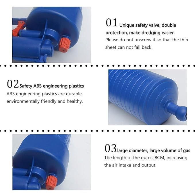 Vroxy High-Pressure Powerful Plunger Pipe Clog Dredger Remover, Air Drain Blaster Pipe Inflator Cleaner for Toilets Kitchen Sink Bath Pipe Cleaner Tool (1pcs) - Image 4