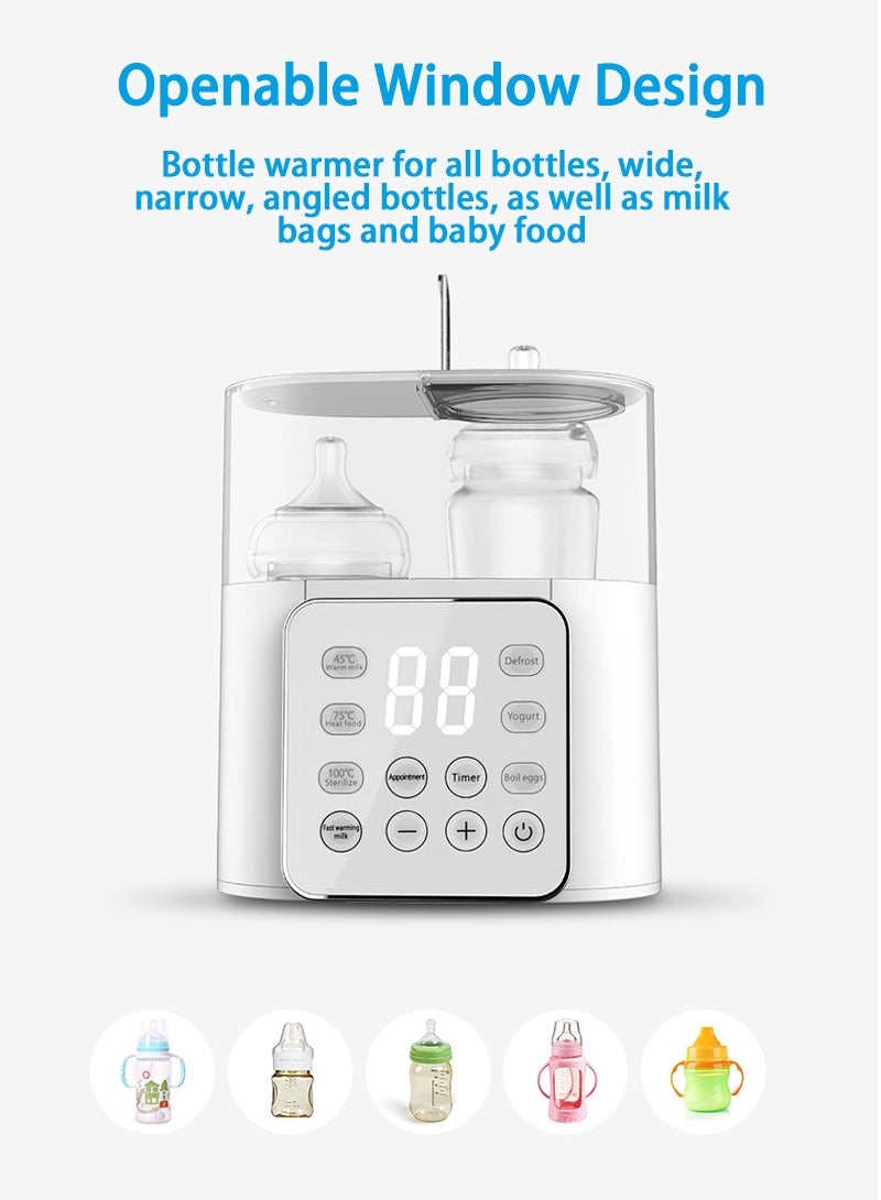Baby Bottle Warmer  Multifuntion Breast Milk Warmer, Fast Baby Food Heater and Defrost Warmer with Timer for Twins, LCD Display Accurate Temperature Adjustment, 24H Constant Mode - Image 5