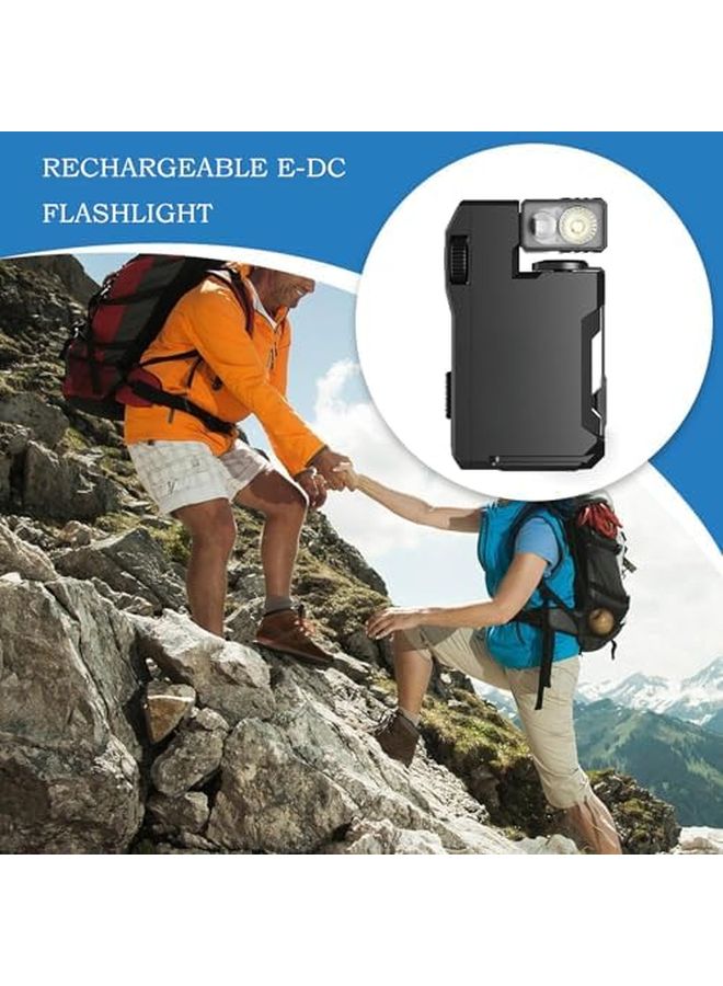 Black Portable Pocket Flashlight 400 Lumen Mini Lantern Compact Camping Light - Image 4