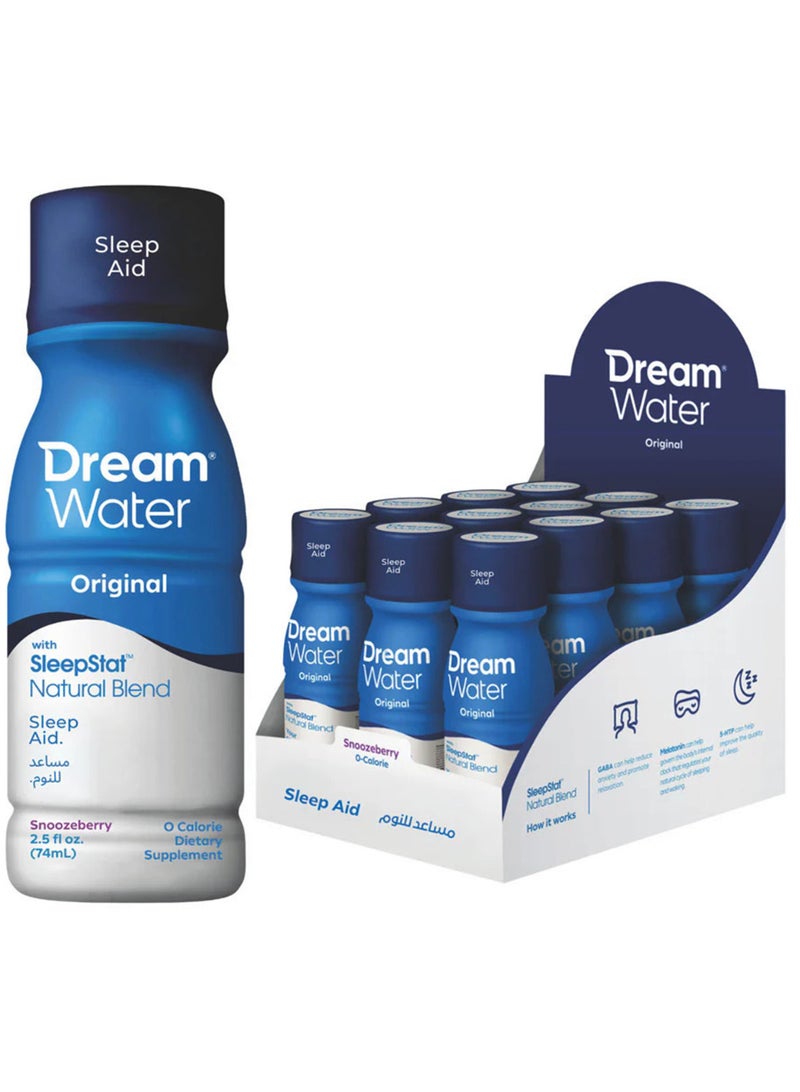 Dream Water Pack Of 12 Dream Water Melatonin 5 mg 74 ml Liquid - Image 1
