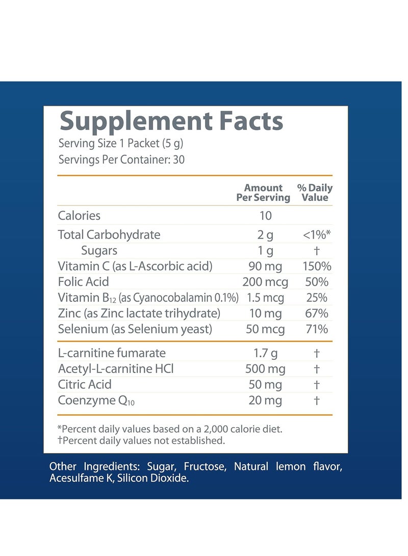 ProXeed Plus Male Fertility Supplement Lemon Flavor 30 Packets 30 Servings - Image 2