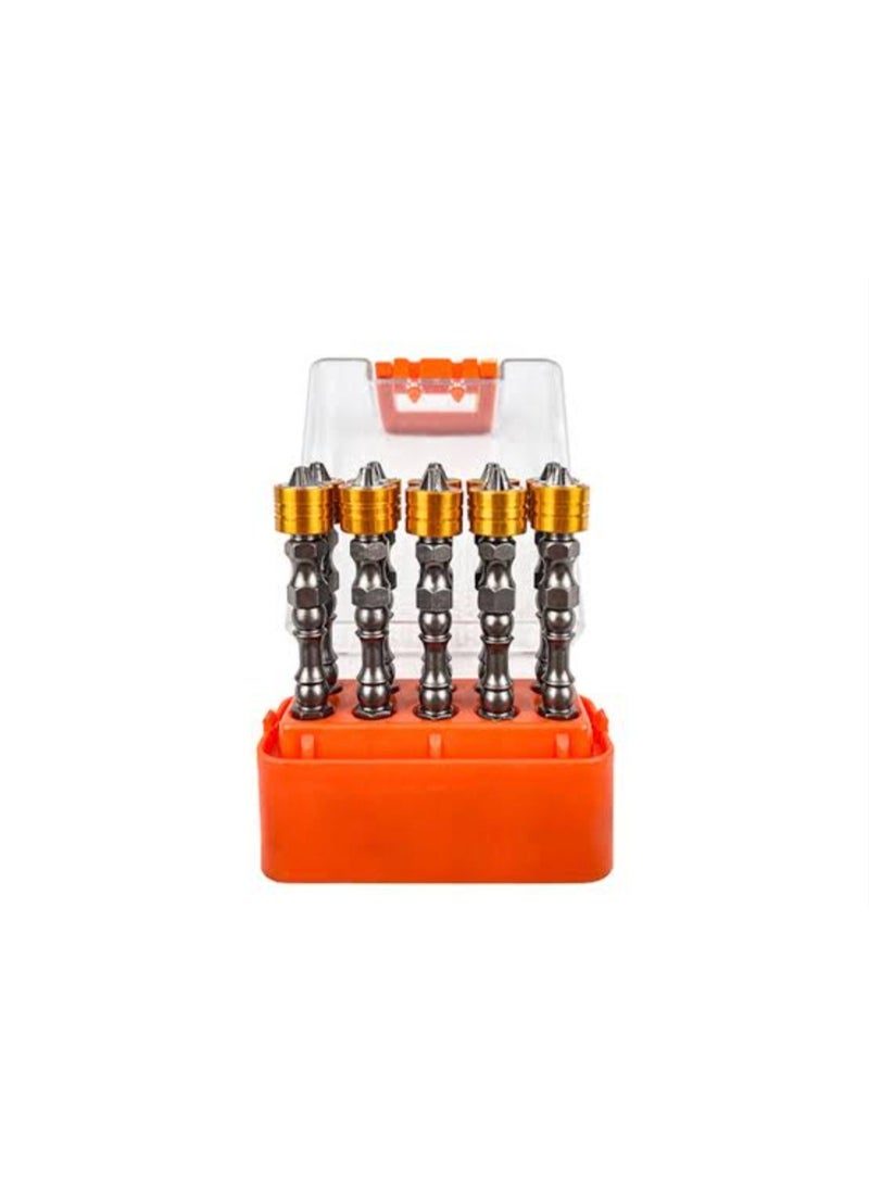 Pentanela 10-Piece S2 Alloy Steel PH2 Double-Ended Impact Magnetic Screwdriver Bit Set with Storage Case - Image 4