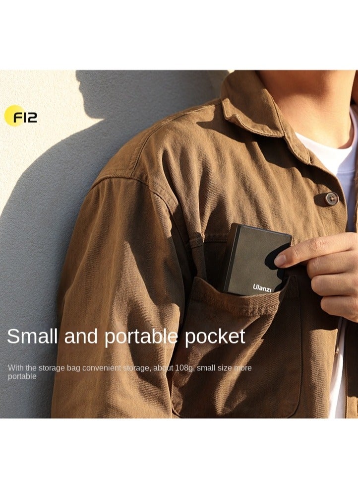 Ulanzi Portable F12Mini Camera Hot Shoe Flashlight – Retro Mini External Light with Automatic & Manual Modes, Compact 108g Design, 5600K Color Temperature, Type-C Charging, 1200mAh Battery, 1/250s Flash Rate - Image 3