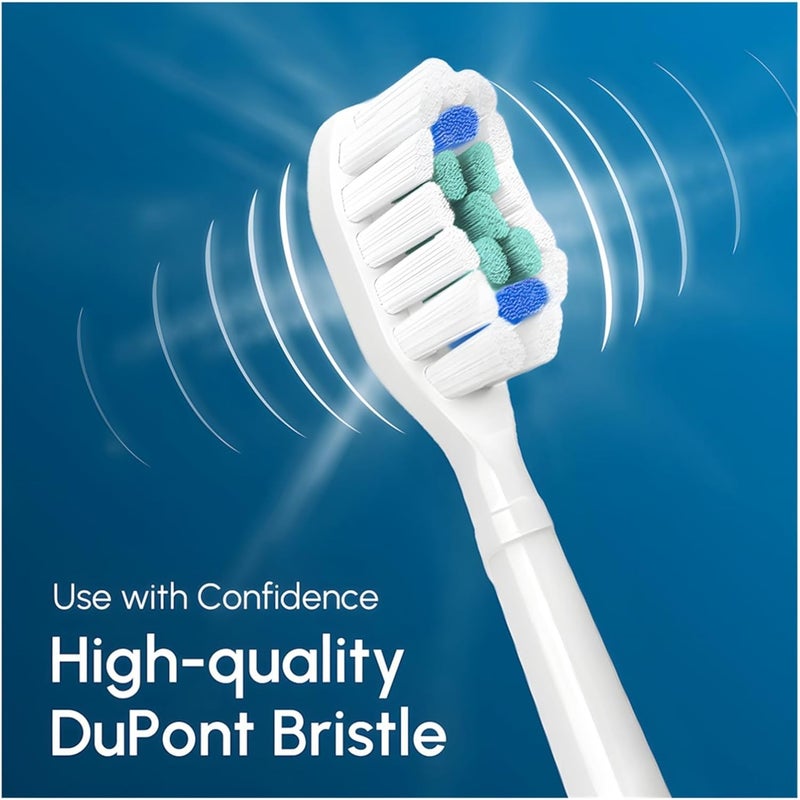 Compatible for Replacement Toothbrush Heads Compatible with Philips Sonicare Electric Brush Head 1100 2100 4100 5100 5300 6100 7500(White-20 Pcs) - Image 3