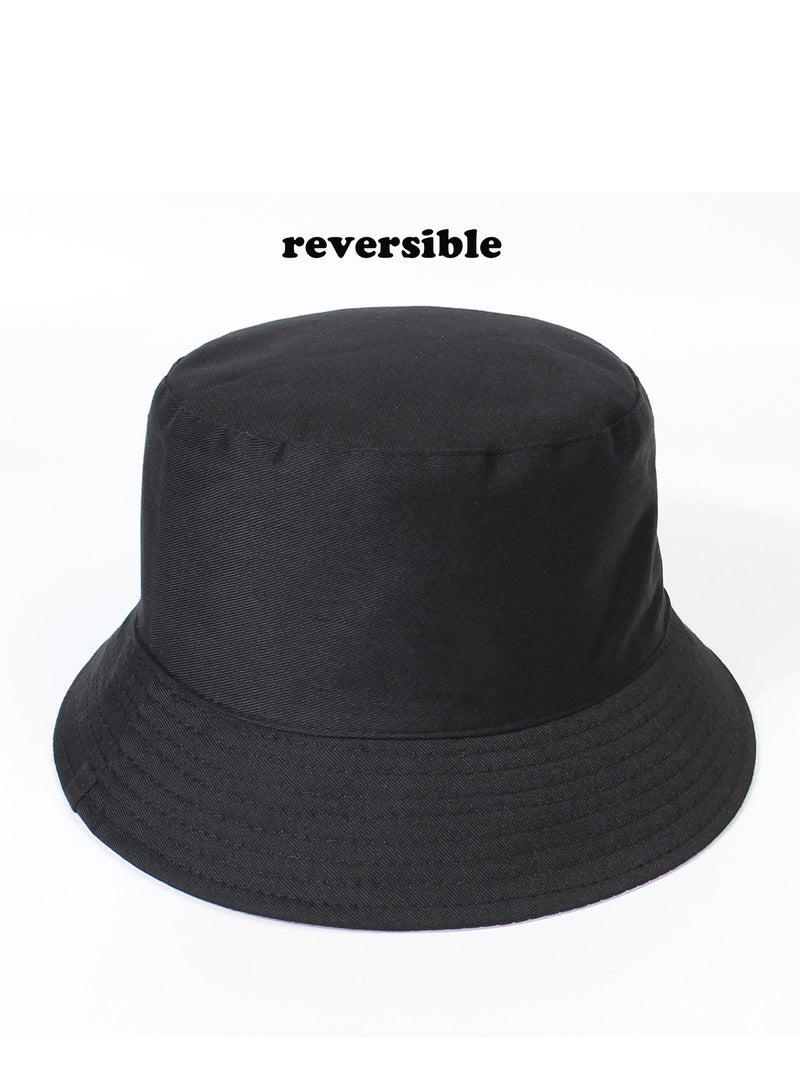 Unisex Shiny Bucket Hat PU Leather Waterproof Rain Hat Fishing Cap Reversible Bucket Hat Packable Sun Hats - Image 3