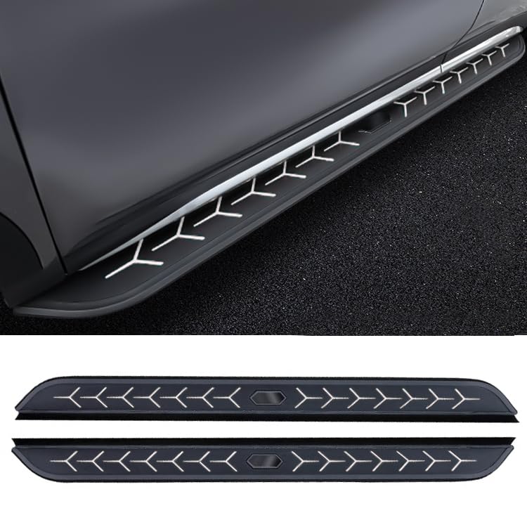 Generic Yucisily 2pcs Side Step fit for KIA SELTOS 2019-2023 Running Board Pedal Nerfbar Aluminium Side Rail Bar (with Brackets)  - Image 1