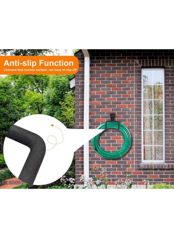 PeoMev Metal Garden Hose Holder - Heavy Duty Hose Hanger Wall Mounted Water Hose Holder for Outside Yard, Durable Hose Hooks Ideal for Water Hose, Extension Cords (1pcs) - Image 5
