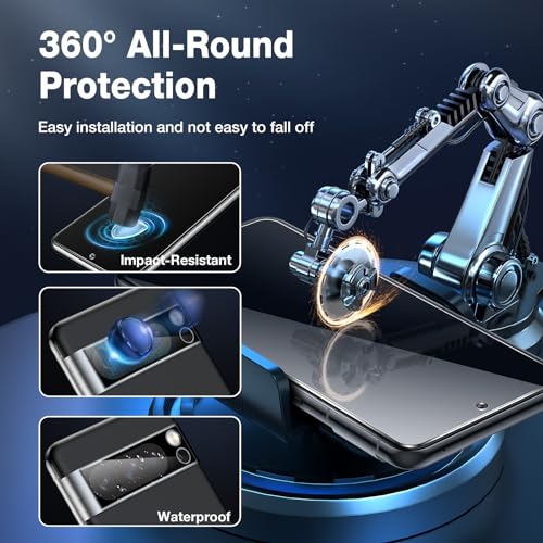 LK حزمة 2 لجهاز Google Pixel 8 Pro واقي الشاشة [نسخة جديدة] + حزمة 2 واقي عدسة الكاميرا، تناسب فتحات العدسة والمنافذ، تدعم فتح بصمة الإصبع، خالية من الفقاعات، مع أداة تركيب سهلة - Image 5