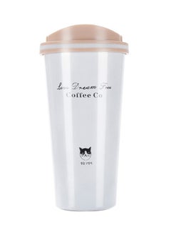 Jipush Stainless Steel Double Wall Thermal Cup White 500ml
