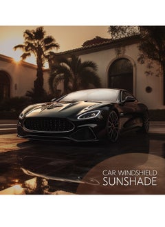 AMROAH Car Windshield Sun Shade, Foldable Reflector Sunshade Offers Ultimate Protection for Car Interior, Cool Reflective Sun Blocker, UV Rays and Heat Sun Visor Protector, Medium (79*150cm)  - Image 5